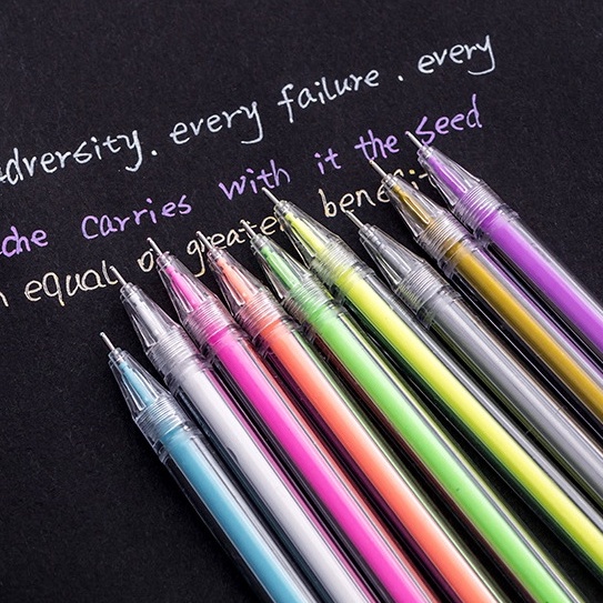 Bút viết calligraphy ngòi 0.5mm nhiều màu dễ thương Bút Nước Nhiều Màu Sắc Sáng Tạo -Chamara
