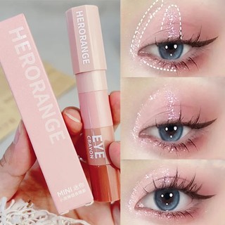 Herorange four color eyeshadow pen / waterproof long-lasting highlight stick / pearlescent lying silkworm pen / matte contour pencil / makeup cosmetics for women