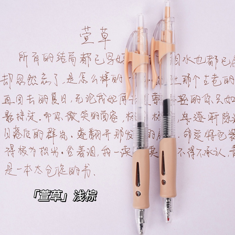 Bút Mực Gel Nhiều Màu Sắc Phong Cách Retro