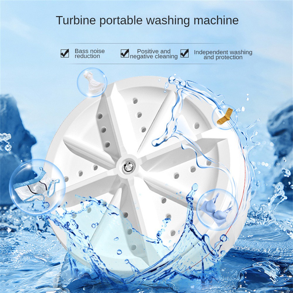 Máy giặt Turbo có sẵn Máy giặt di động Dụng cụ vệ sinh gia đình Máy giặt Đồ giặt gia dụng Accessi Giặt đồ Artifact Mini Máy giặt Turbo tiện lợi Máy giặt nhỏ elle