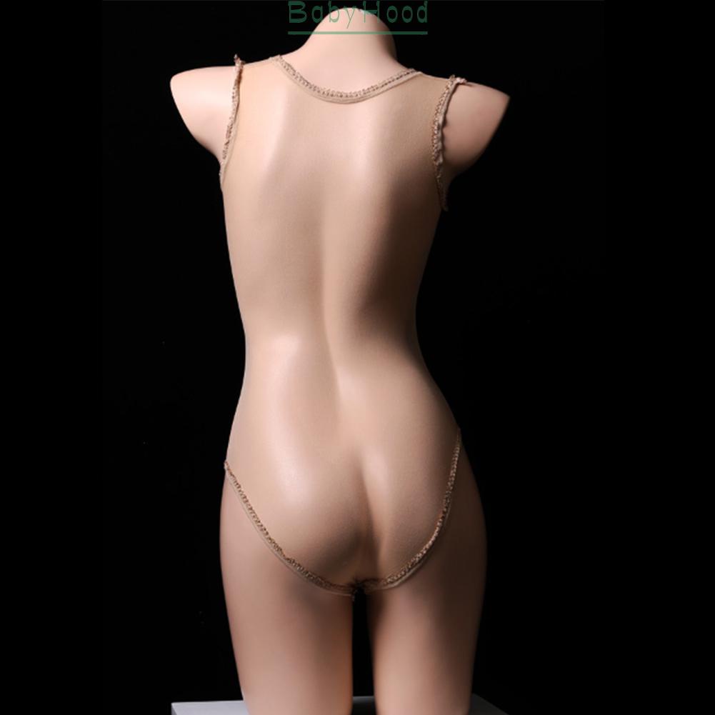Womens See-through Stockings Stretch Bodysuit High Cut Mesh Sheer Nightwear#BBHOOD