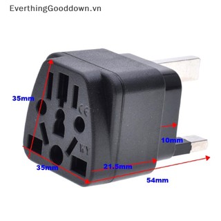 Everthinggooddown uk travel plug adapter type g multi-type conversion outlet socket to britain singapore malaysia power converter with fuse 13a vn