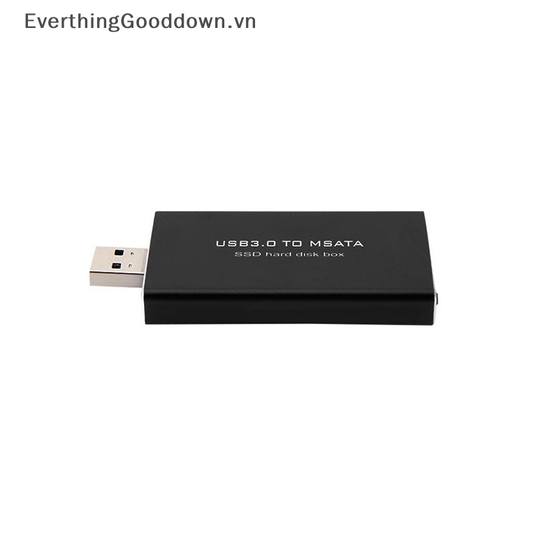 Everthinggooddown msata to ssd solid state usb3.0 case hard disk adapter bên ngoài hdd mobile box vn