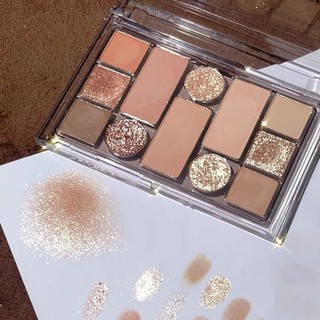 Phấn mắt pearlescent matte sequins sparkling water proof well lasting highlight eye shadow