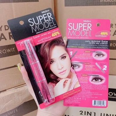 Mascara Mistine Super Model Dày Mi - Dài Mi Thái Lan