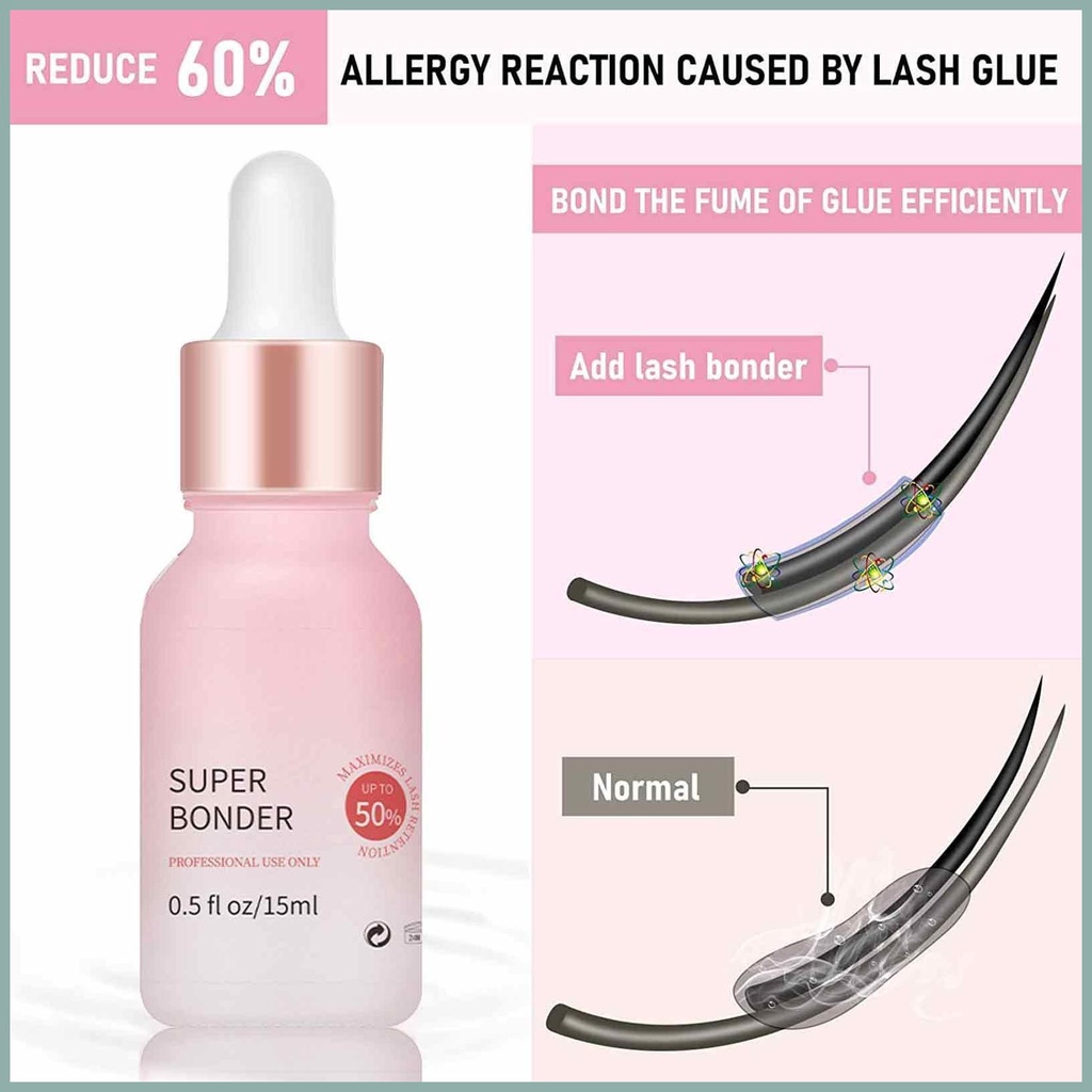 Lash bonder for eyelash extensions super bonder for lash extension accelerator lash extension sealant long yunvn yunvn