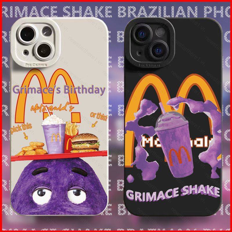 Ere1 grimace shake creative and funny m vỏ điện thoại di động iphone13promax vỏ điện thoại iphone14promax iphone14plus dễ thương