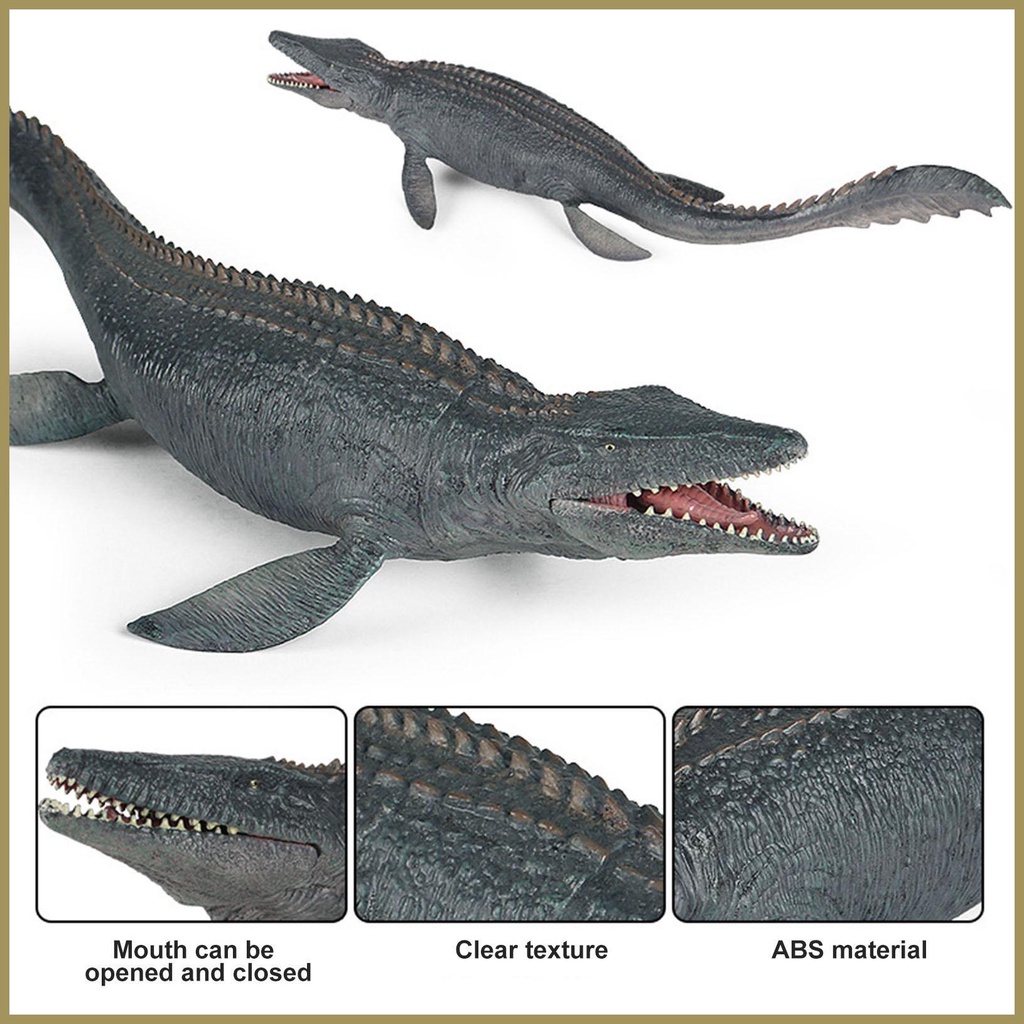 Hình thực tế khủng long mosasaurus bộ sưu tập mô hình đồ chơi bé trai sư tử trưởng thành cá sấu wild beast trang chủ decroation paca3vn