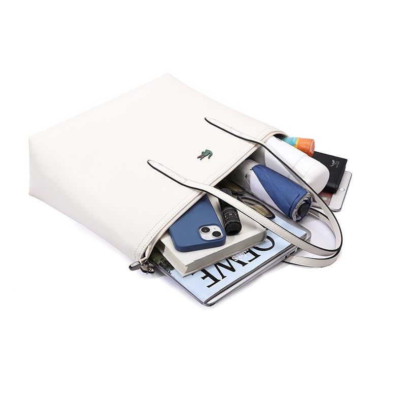 9518lacoste kích thước trung bình túi tote phong cách cổ điển túi giải trí nam túi đeo vai túi đeo chéo m