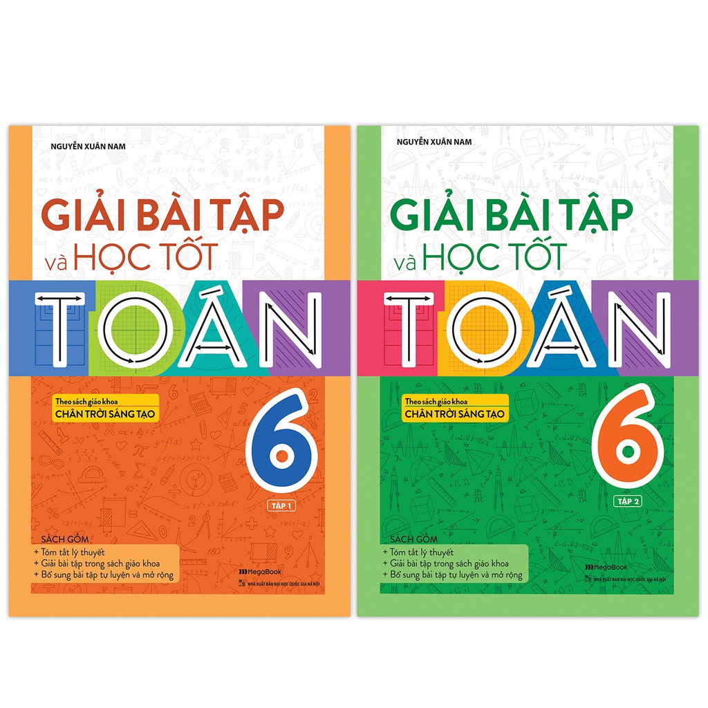 Sách Combo Giải bài tập và học tốt Toán lớp 6 (theo sách giáo khoa Chân trời sáng tạo) - mega