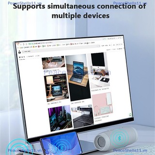 Peaceshells usb bluetooth 5.1 adapter transmitter receiver bluetooth audio bluetooth dongle wireless usb adapter for computer pc laptop.