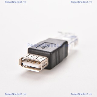 Peaceshells rj45 male to usb af a female adapter socket socket lan network ethernet router plug.