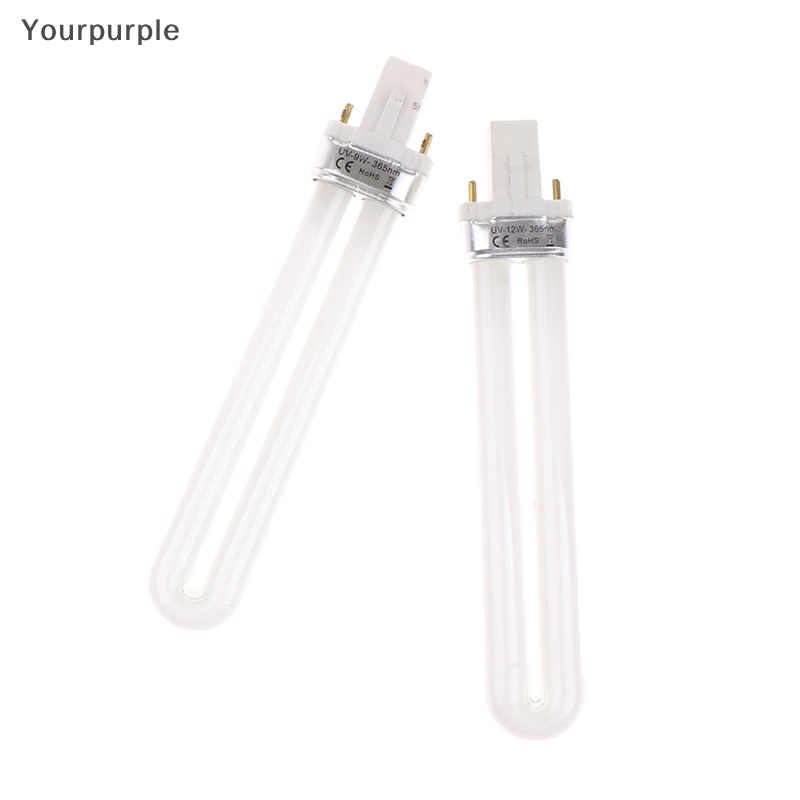 Yourpurple 9W/12W u-hình dạng UV ánh sáng bóng đèn ống cho Led Gel Máy Nail Art chữa đèn máy sấy VN