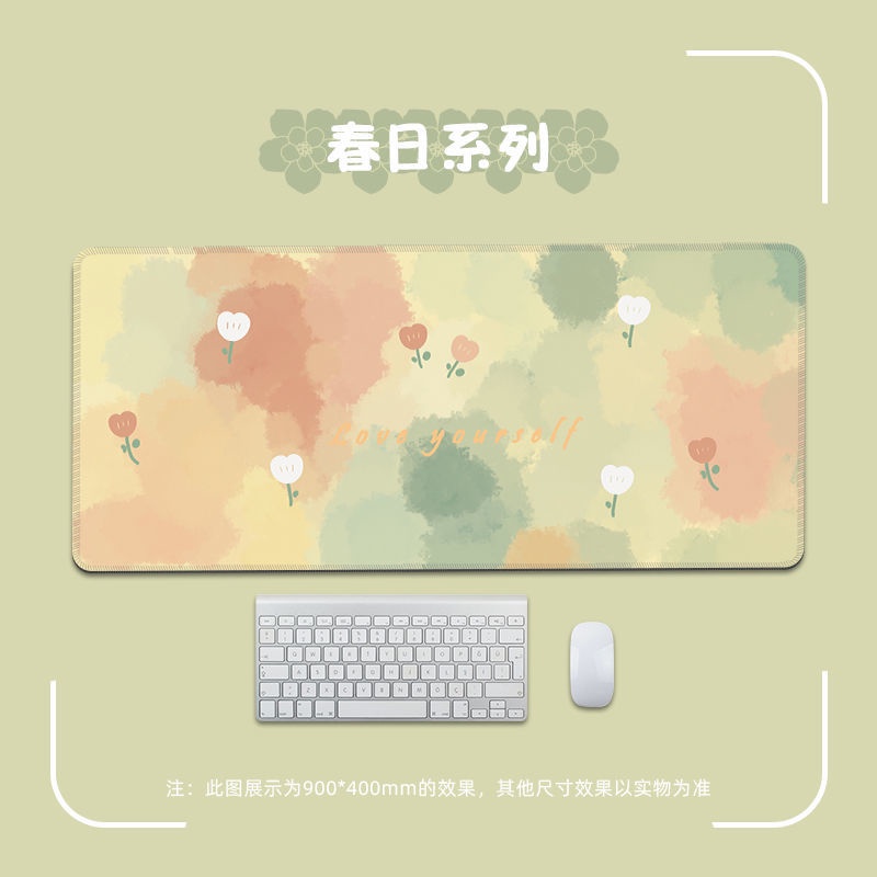 Tấm Lót Chuột Và Bàn Phím Hình Hoa Tulip Dễ Thương