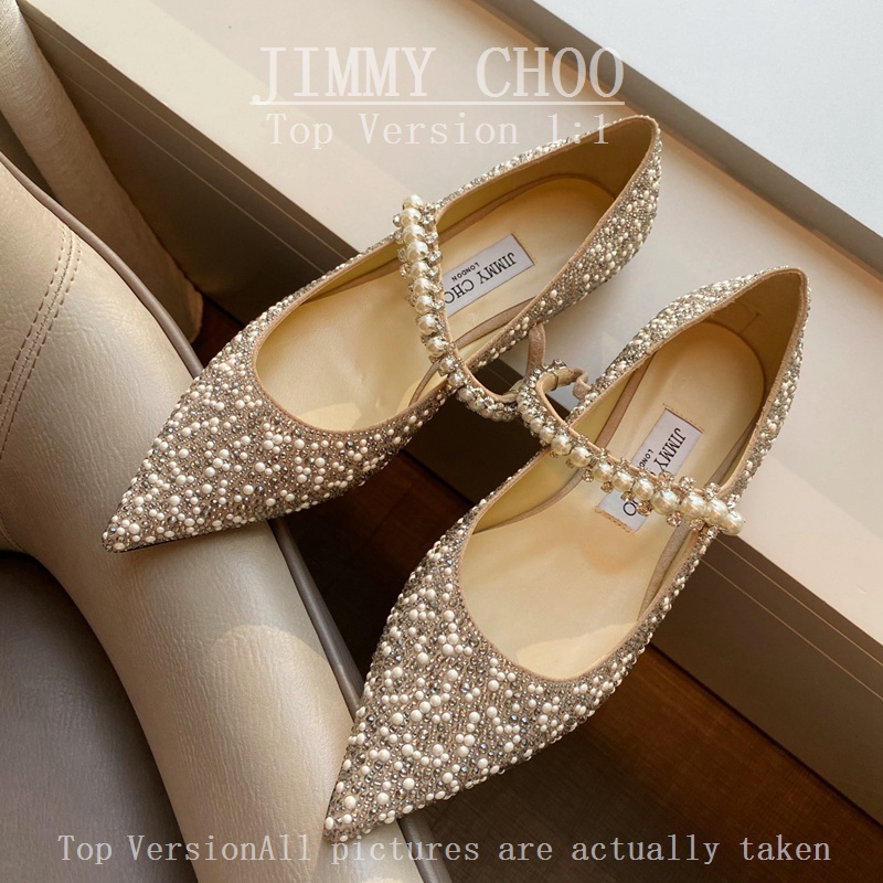 Giày Cao Gót Da Cừu Mũi Nhọn Đính Đá Thời Trang Quyến Rũ Cho Nữ