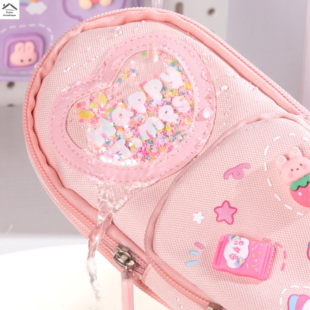 Trường túi hình dạng hộp bút chì danh mục vị trí drop-proof pen box