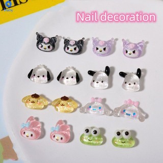 Set 5 Sanrio chó Kulomi Pacha MAFFICK resin trang sức handmade gắn móng