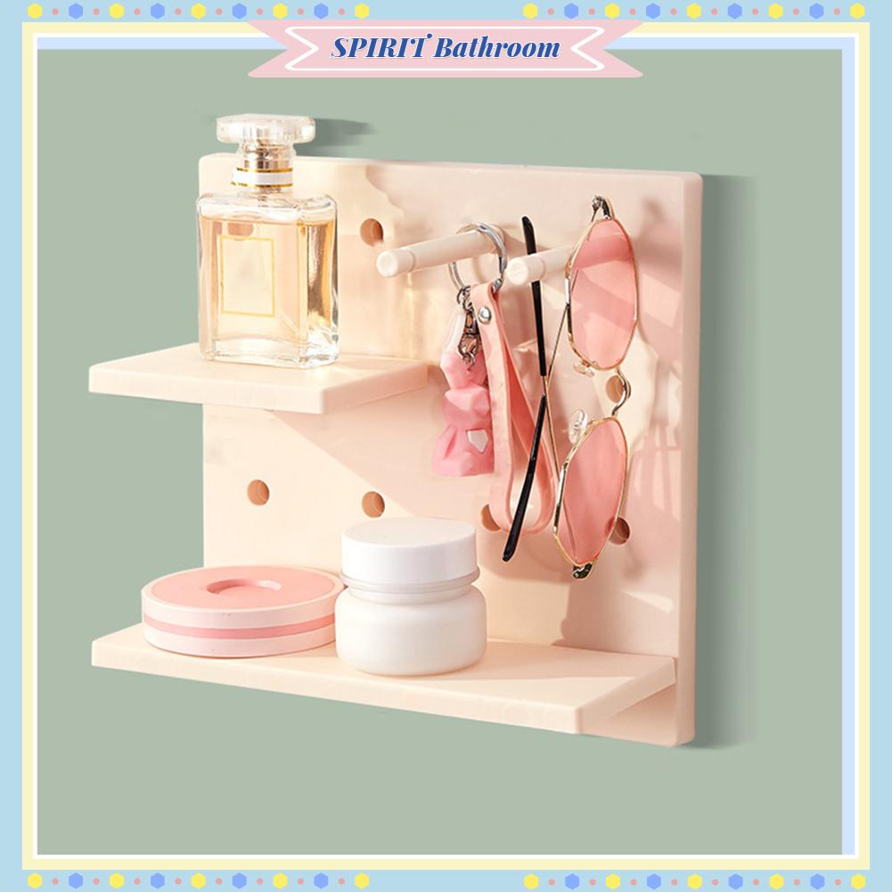 SPIRIT Bathroom Kệ treo tường Pegboard Punch Free Giá đa chức năng dành cho búp bê
