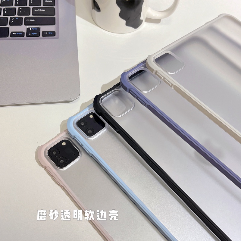 Vỏ máy tính cứng siêu mỏng mờ cho ipad pro 12,9 2022 m2 pro 11 2021 2020 2018 air 5 4 3 3pro 2 1 10,9 10,5 9,7 10 10,9 10,2 mini6 Ốp điện thoại acrylic trong suốt có giá đỡ