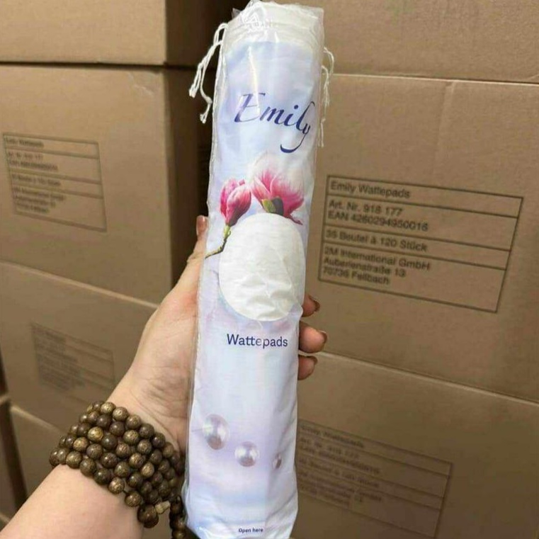 Bông tẩy trang Emily Đức  120 miếng  “Moci Shop”