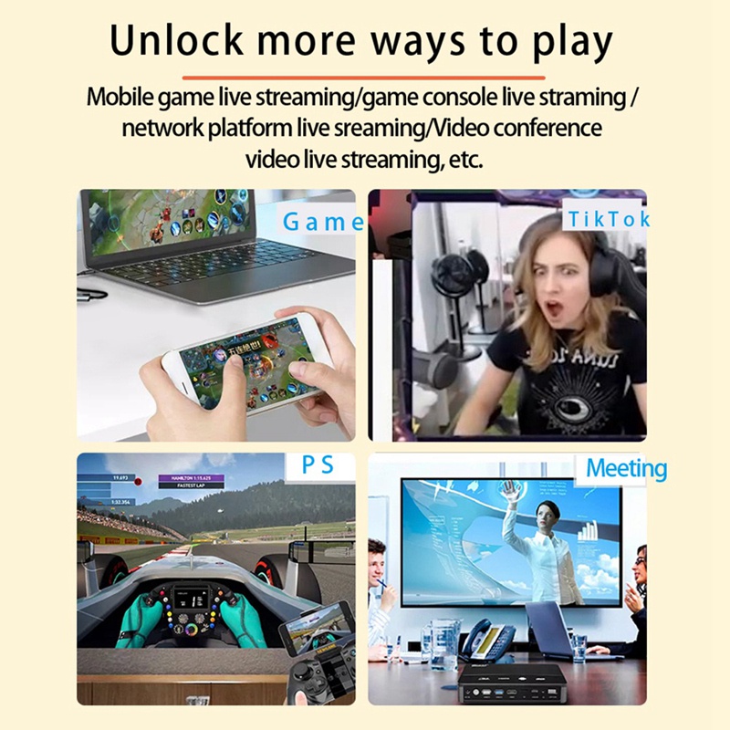 Card Ghi Hình video 4k hdmi-c + usb 1080p Âm Thanh video 4k Cho Máy Tính Thẻ