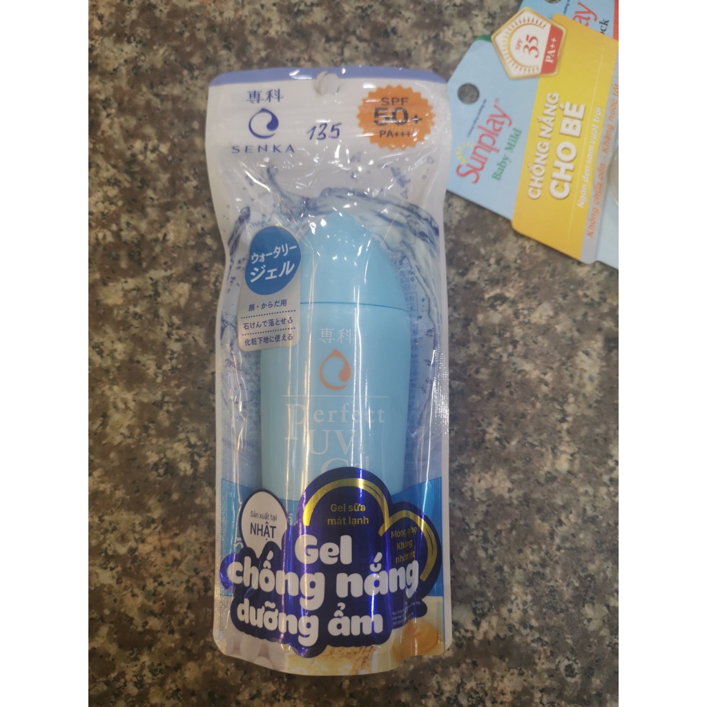 Gel sữa chống nắng dưỡng ẩm Senka Perfect UV SPF50+