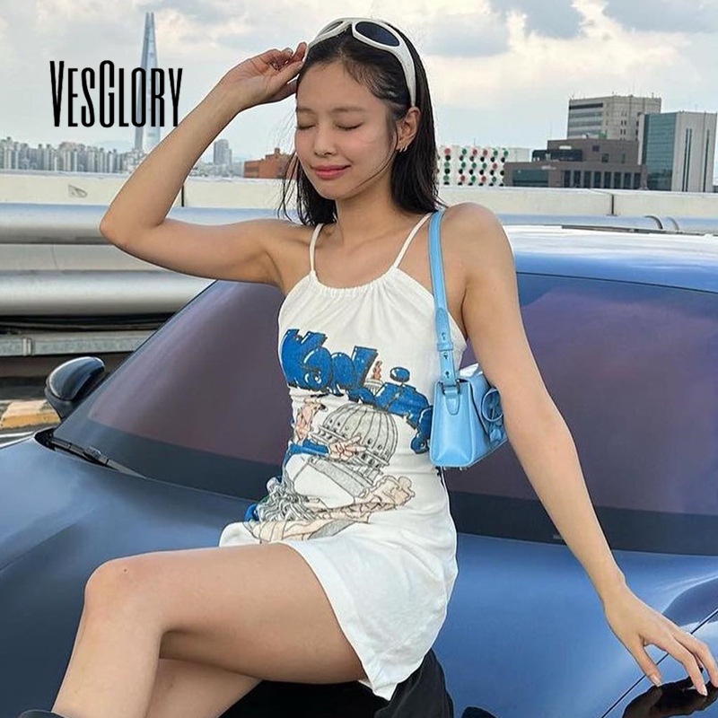 Đầm nữ mini VESGLORY thời trang 2023