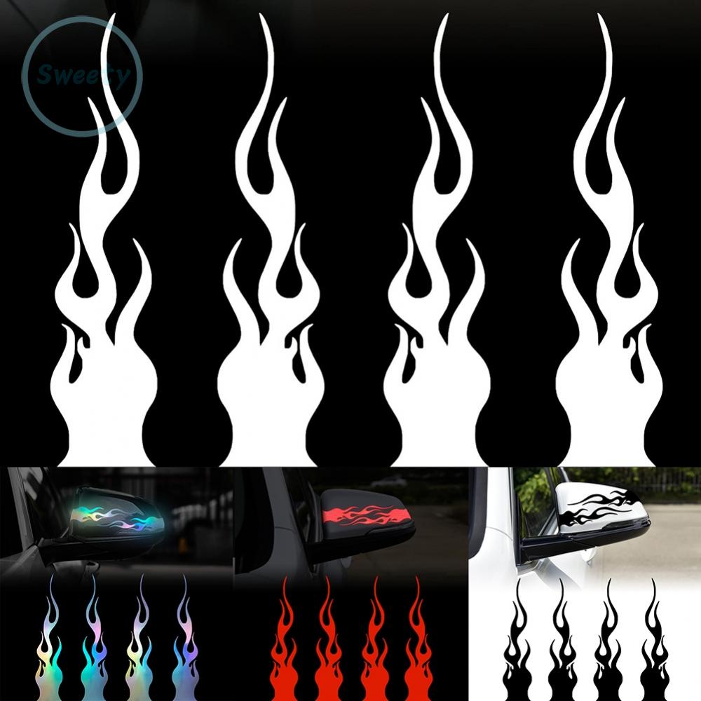Dán xe 4 cái 5.9 \\\\'\\\\' ngọn lửa cho xe đua máy tính xách tay decal ván trượt