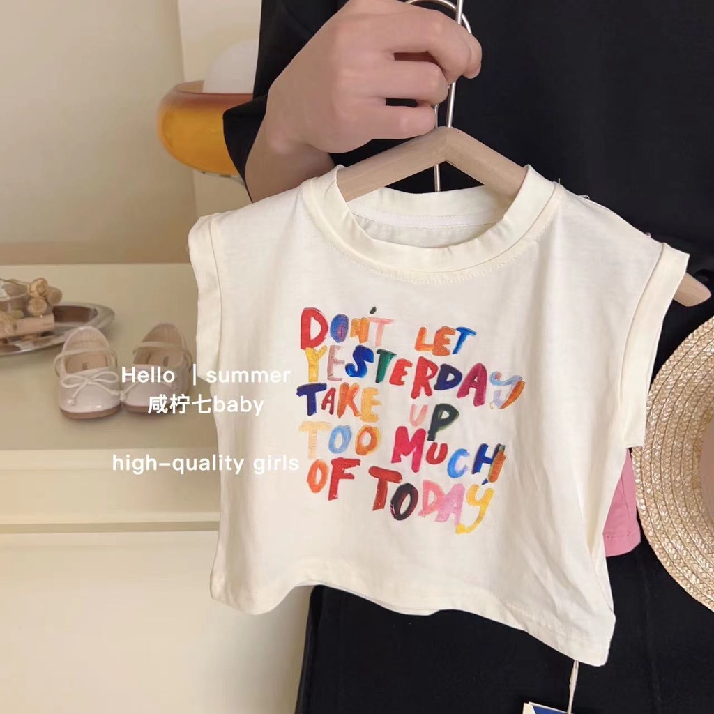 Aiyaya bộ đồ bé gái áo không tay + váy thời trang trẻ em từ 5-28kg