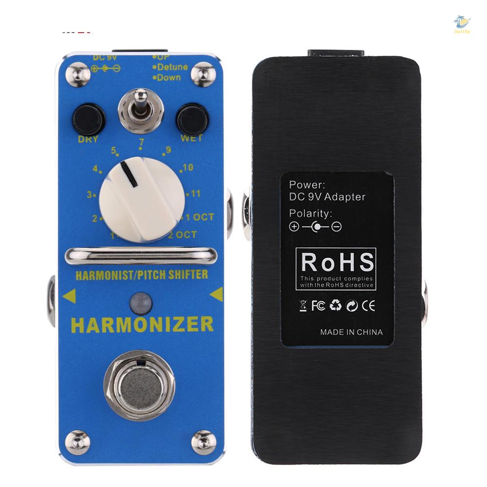 3elife aroma ahar-3 harmonizer harmonist / pitch shifter electric guitar effect pedal mini single effect với true bypass
