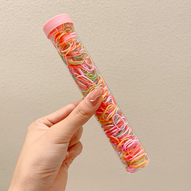 Dây Buộc Tóc Màu macaron Nhỏ Xinh Không Làm Đau Tóc Cho Bé Gái