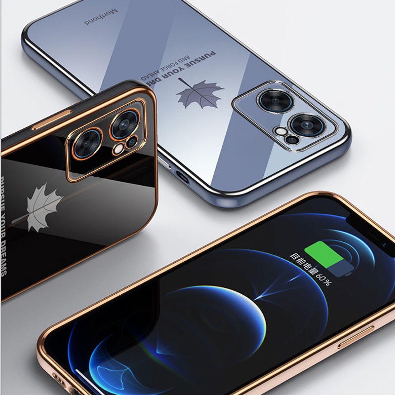 Ôp Lưng Dẻo Họa Tiết Lá Phong Cho oppo a18 a38 a58 a78 4g 5g Ốp