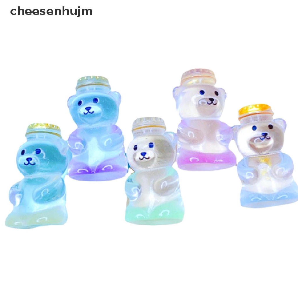 Bộ 5 Tượng Gấu Dạ Quang Trang Trí Phong Cảnh