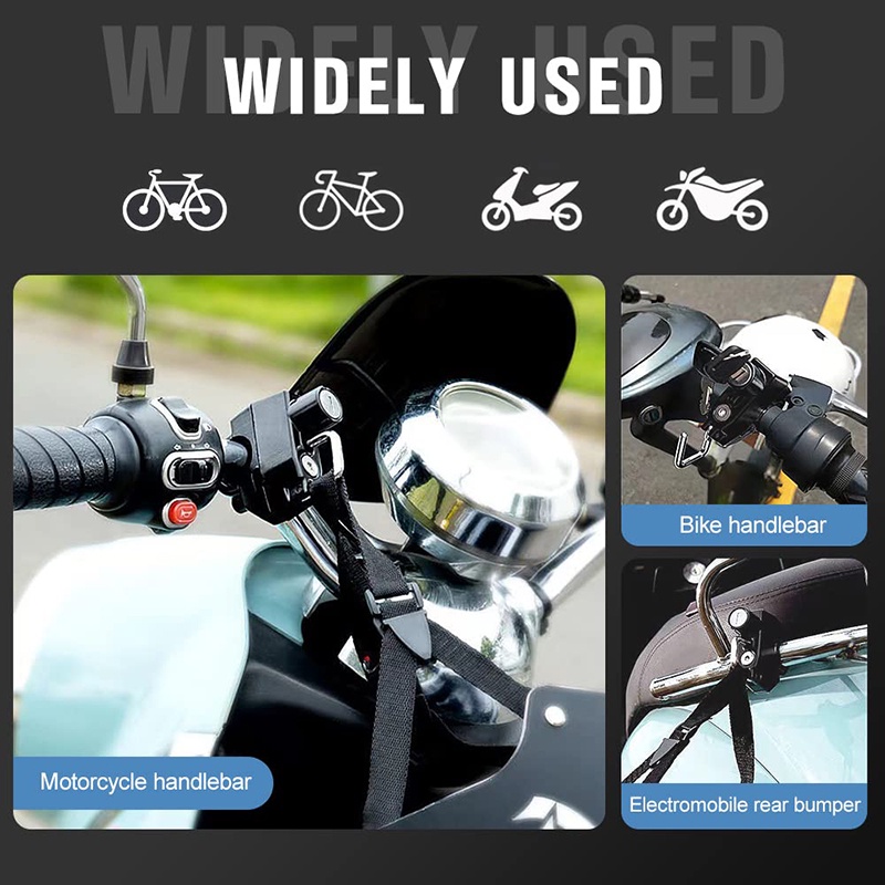 Khóa mũ bảo hiểm cho xe máy, xe đạp điện hai chế độ khóa mũ và treo đồ - Chất thép chống gỉ an toàn - Kèm 2 chìa khóa YKD