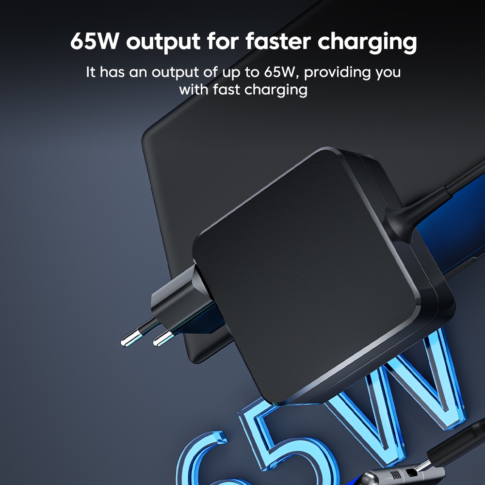 Củ Sạc Laptop 65W USB-C AC 20V 3.25A Cho Lenovo Huawei Dell