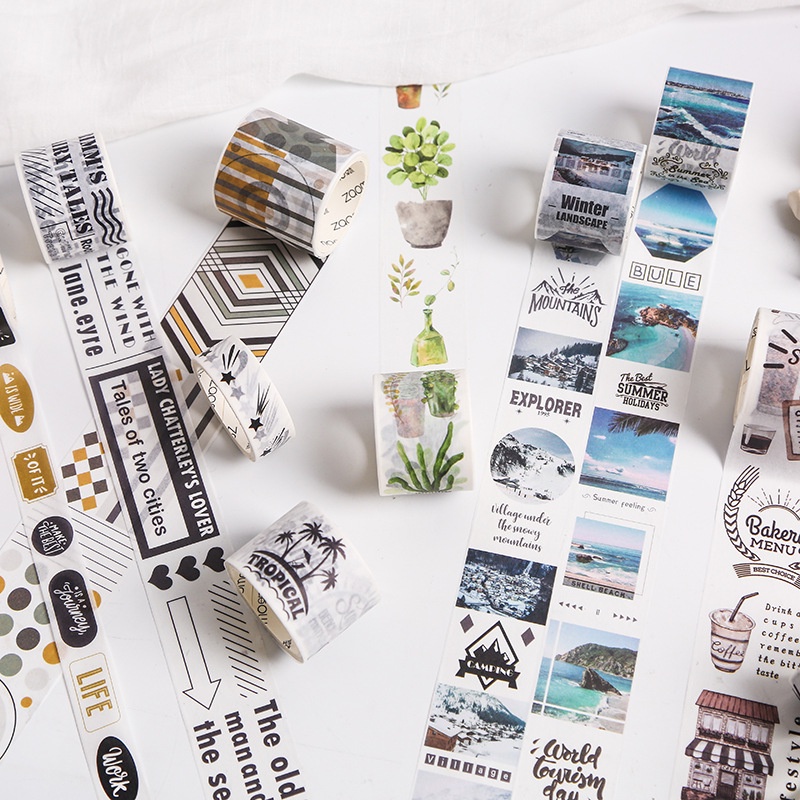 Washi Tape Sổ Tay Sáng Tạo Album Ảnh Nhật Ký DIY Miếng Dán Trang Trí