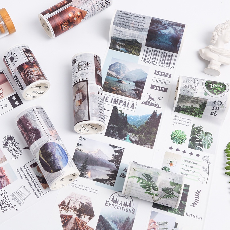 Washi Tape Sổ Tay Sáng Tạo Album Ảnh Nhật Ký DIY Miếng Dán Trang Trí