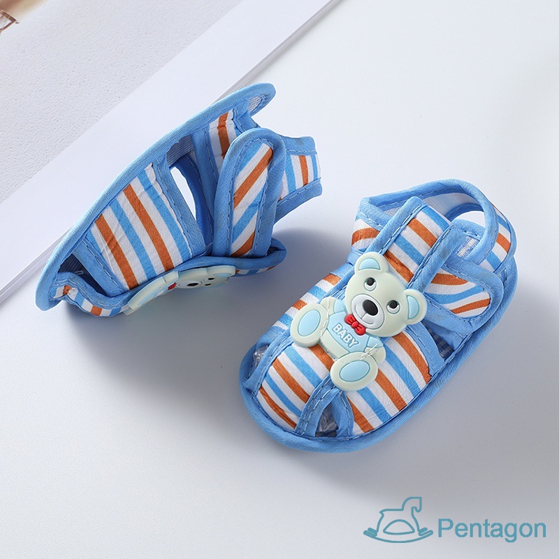 Xăng đan Tập Đi Trọng Lượng Nhẹ In Họa Tiết Hoạt Hình Mùa Hè Cho Bé 0-12 Tháng Tuổi Walkers