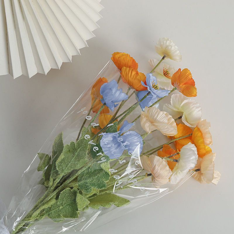 Hoa Poppy Nhân Tạo Có Đóng Gói#Bó Hoa Giả Trang Trí Ngày Của Mẹ#Đạo Cụ Chụp Ảnh Tốt Nghiệp Xinh Xắn Cho Bạn Gái