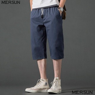 Quần Lửng Cotton Dáng Rộng Thoải Mái Thời Trang Mùa Hè 2023 Cho Nam Trung Niên