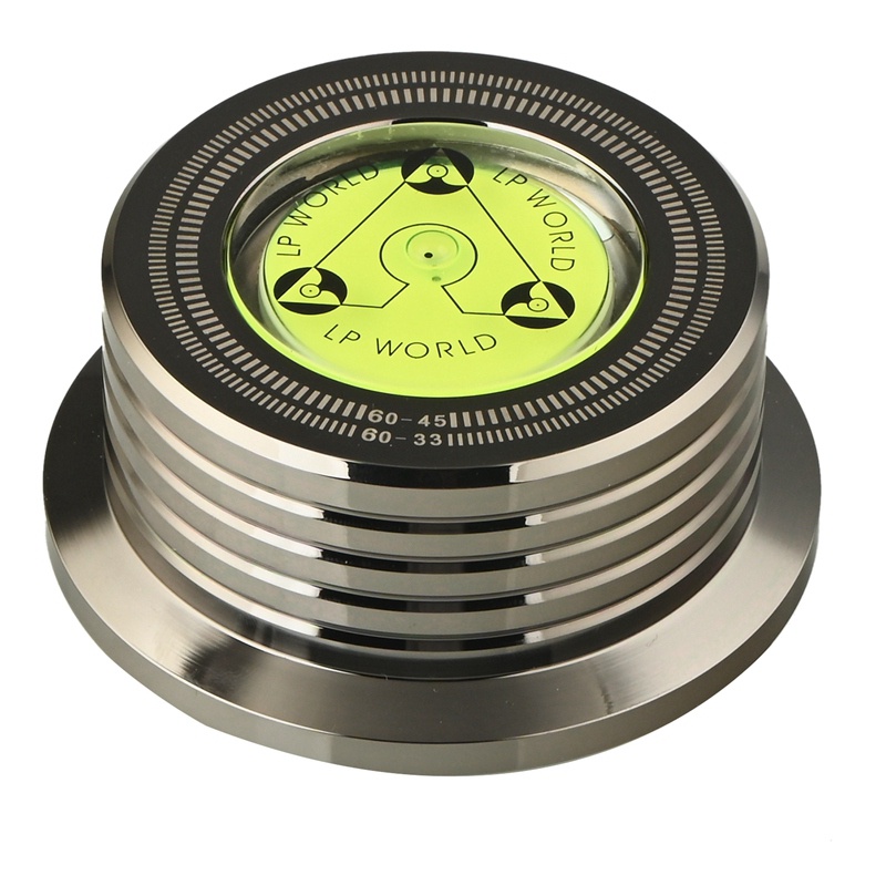 Bộ Ổn Định Đĩa Máy Nghe Nhạc Vinyl LP 60Hz Bằng Hợp Kim Nhôm Kèm Kẹp Trọng