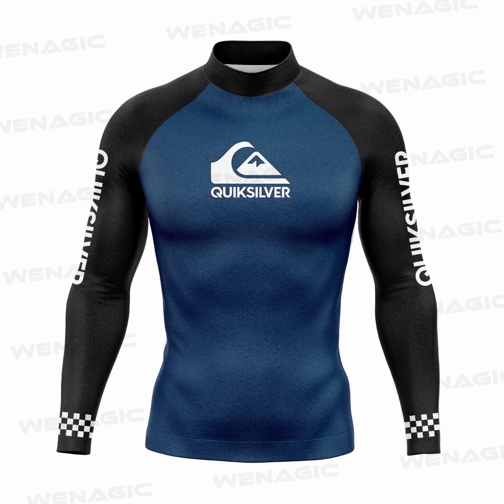 Bộ Đồ Bơi Lướt Sóng Dài Tay Chống Tia Uv Màu Bạc Cho Nam