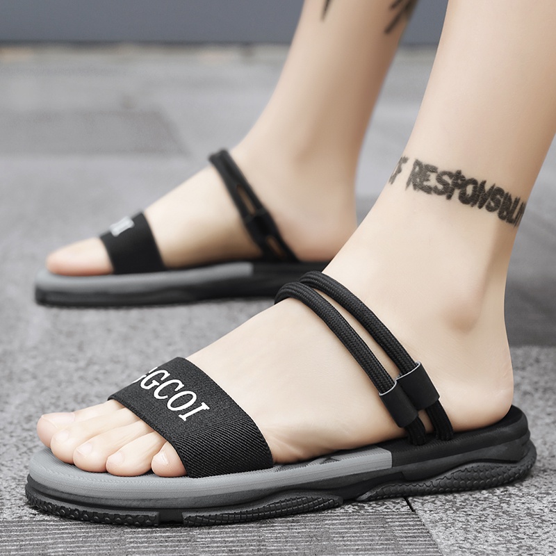 Giày Sandal Đế Dày Hai Lớp Chống Thấm Nước Size 38-45 Màu Sắc Thời Trang Mùa Hè Cho Nam