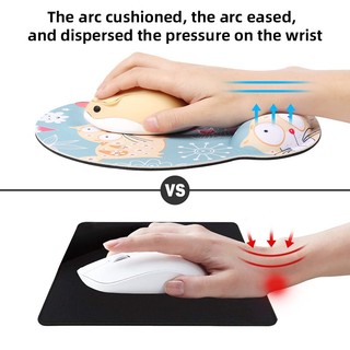 Rubber wrist mouse pad keyboard support thickened game creative cute home office wrist support pad JP7