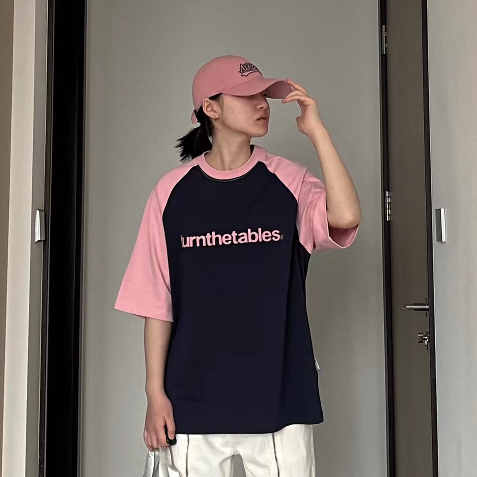 Áo Thun 100% Cotton Tay Ngắn Dáng Rộng In Họa Tiết Hoạt Hình Phong Cách Hàn Quốc Thời Trang Cho Nữ