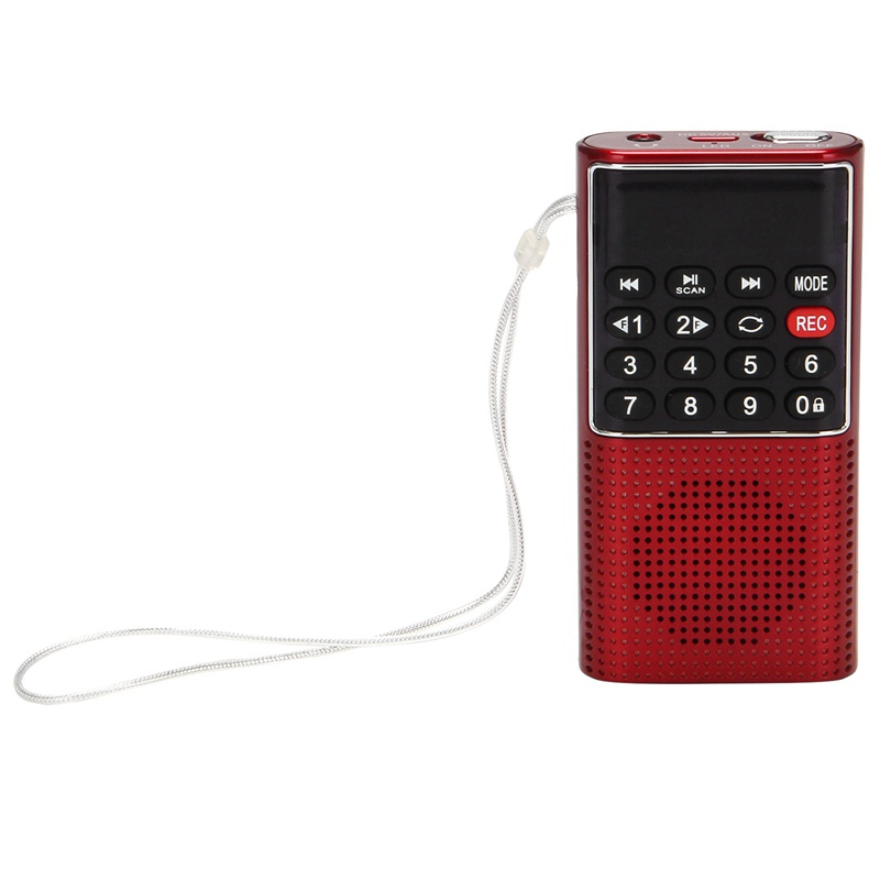 Máy Nghe Đài FM L-328 Mini Tự Động Nhỏ Gọn Có Máy Nghe Nhạc MP3 Ngoài Trời Kèm Phụ Kiện