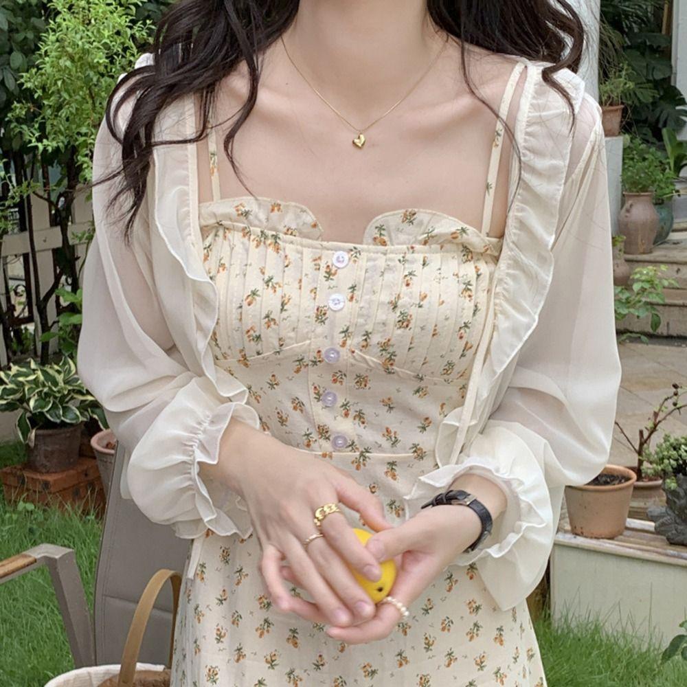 Áo Choàng Cardigan Phối Ren Dáng Ngắn Thời Trang Mùa Hè Xinh Xắn Cho Nữ