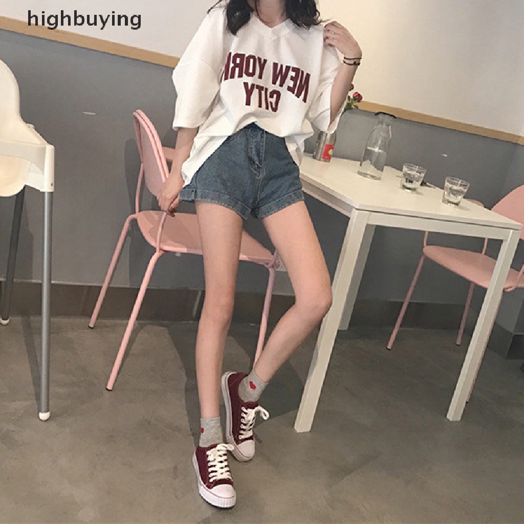 Áo Thun Nữ Tay Ngắn Cổ Chữ V In Chữ Thời Trang