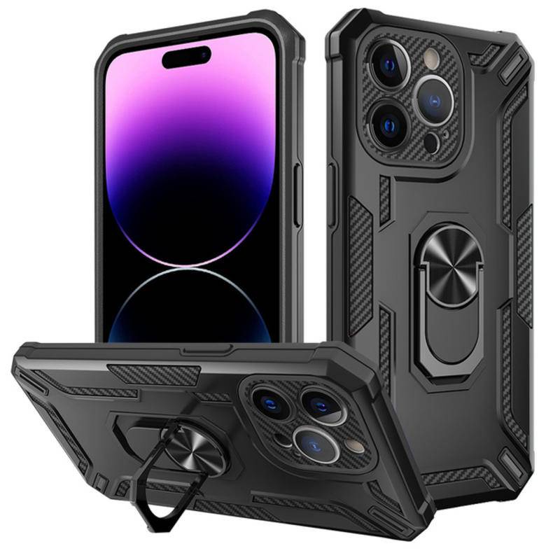 Ốp Điện Thoại Kiểu Giáp Chống Sốc Kèm Giá Đỡ Nhẫn Từ Tính Cho iPhone 14 13 12 11 Pro MAX iPhone 13pro 12pro 11pro 14