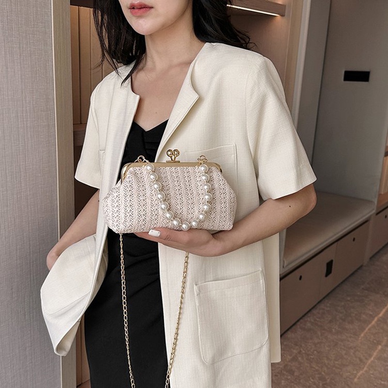 Túi cói Vai Kiểu Ví Tiền Bằng Rơm Thời Trang Sành Điệu Cho Nữ